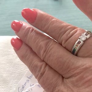 Gemstone mix 925S size 8 ring